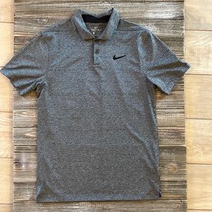 Nike Dri-fit, Mens Polo, Gray, S
